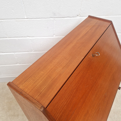 Parker Knoll Mid Century Medium Teak Compact Danish Design Retro Bureau Sideboard Desk