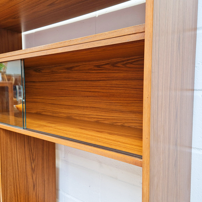 Schreiber Vintage Retro Mid Century 'Small & Tall' Teak Slim Sideboard Bookcase Room Divider