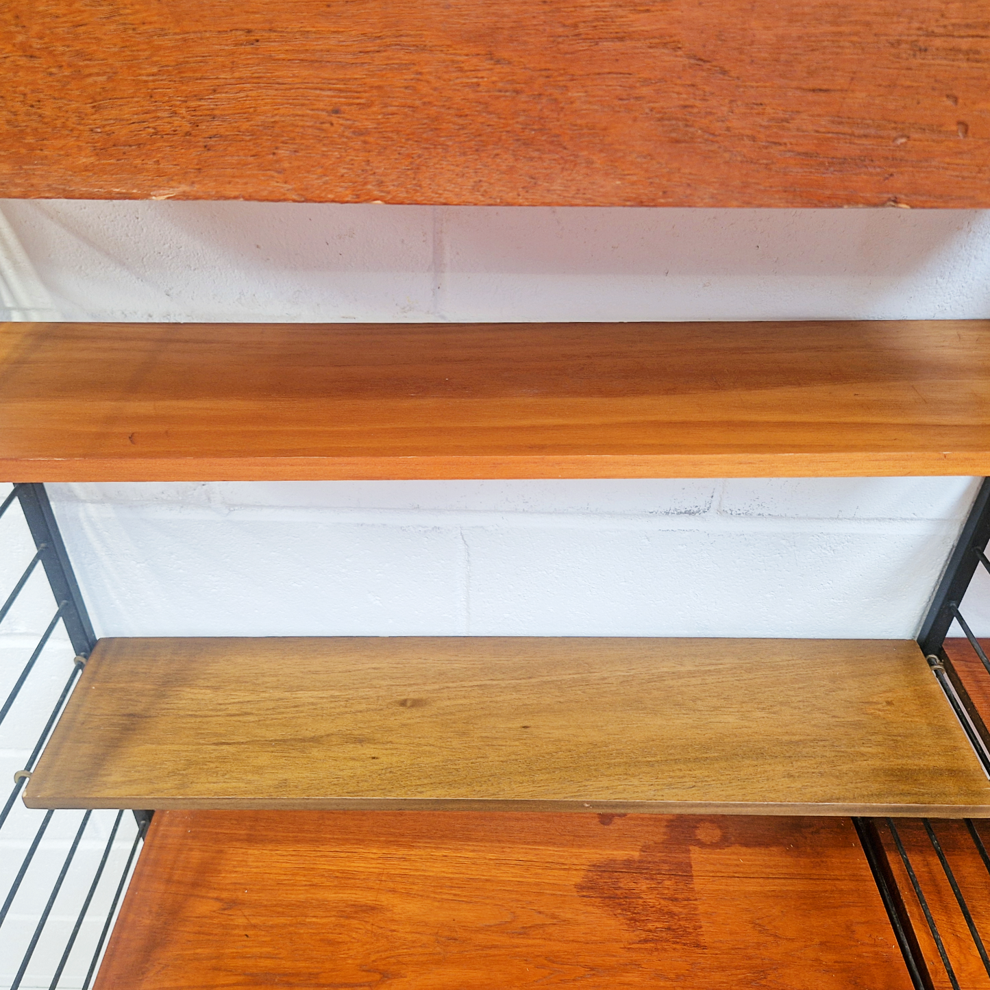 Staples Ladderax Vintage 1960s Mid Century 2 Bay Danish Design Cabinet Sideboard