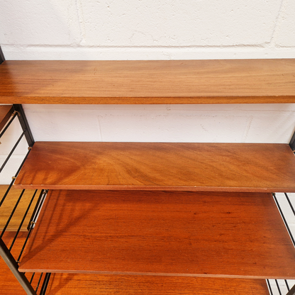 Staples Ladderax Vintage 1960s Mid Century 2 Bay Danish Design Cabinet Sideboard