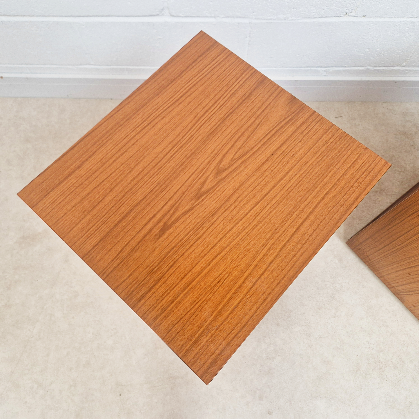 Schreiber Vintage Mid Century Danish Design Medium Teak Retro Bedside Cabinets