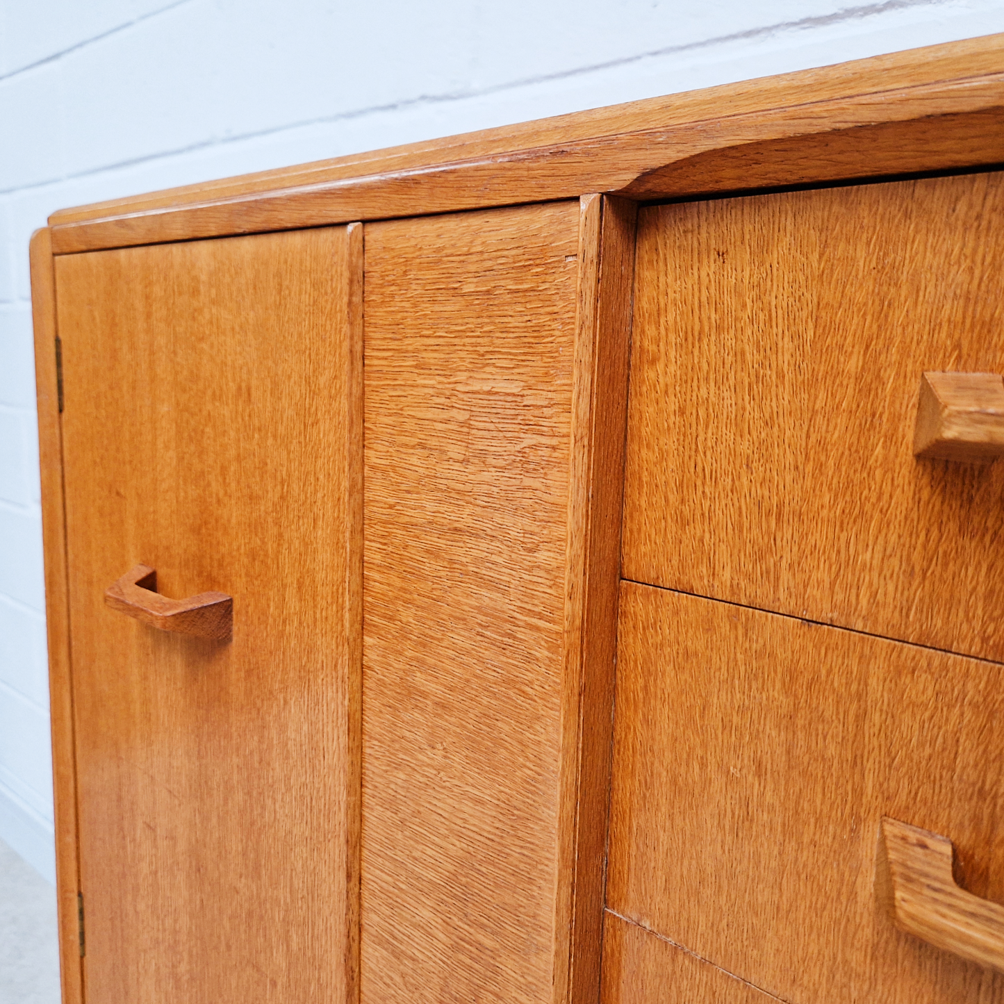 G Plan E Gomme Gold Label 1960's Vintage Wardrobe Cabinet Chest Drawers Combination Piece