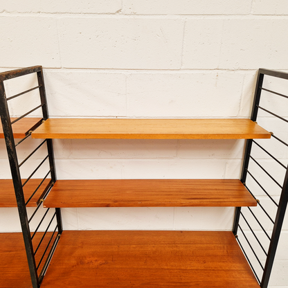 Staples Ladderax Vintage 1960s Mid Century 3 Bay Danish Design Cabinet Sideboard