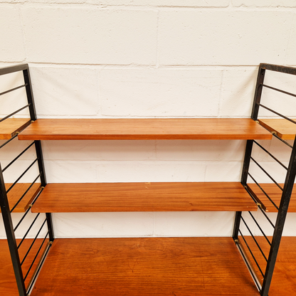 Staples Ladderax Vintage 1960s Mid Century 3 Bay Danish Design Cabinet Sideboard