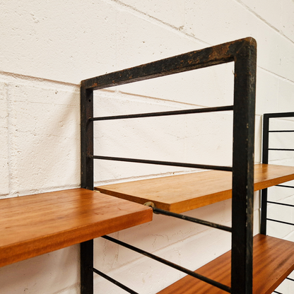 Staples Ladderax Vintage 1960s Mid Century 3 Bay Danish Design Cabinet Sideboard
