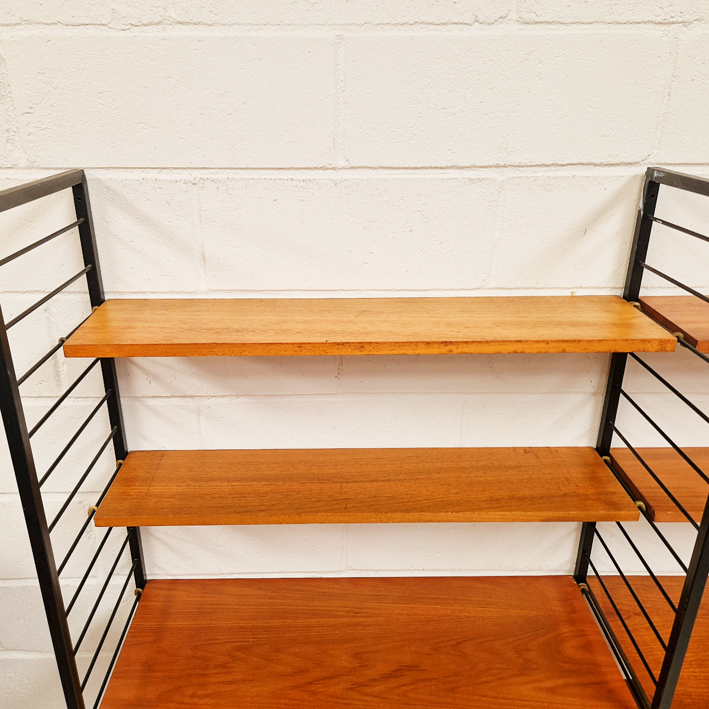 Staples Ladderax Vintage 1960s Mid Century 3 Bay Danish Design Cabinet Sideboard
