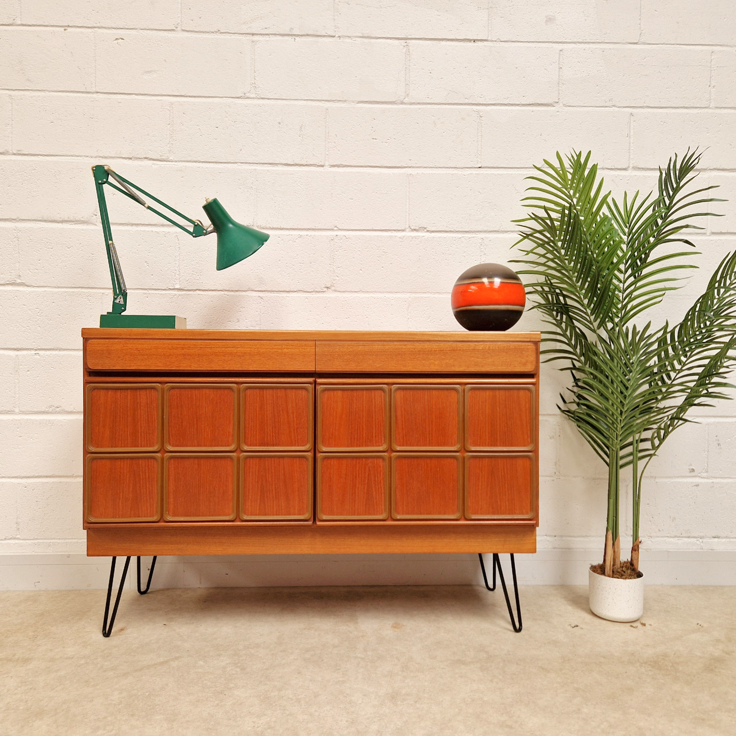 McIntosh Vintage Mid Century Danish Design Compact Teak Retro Sideboard
