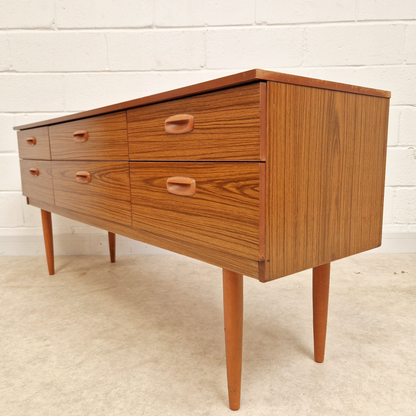 Schreiber Vintage Mid Century Scandinavian Design Sideboard Credenza