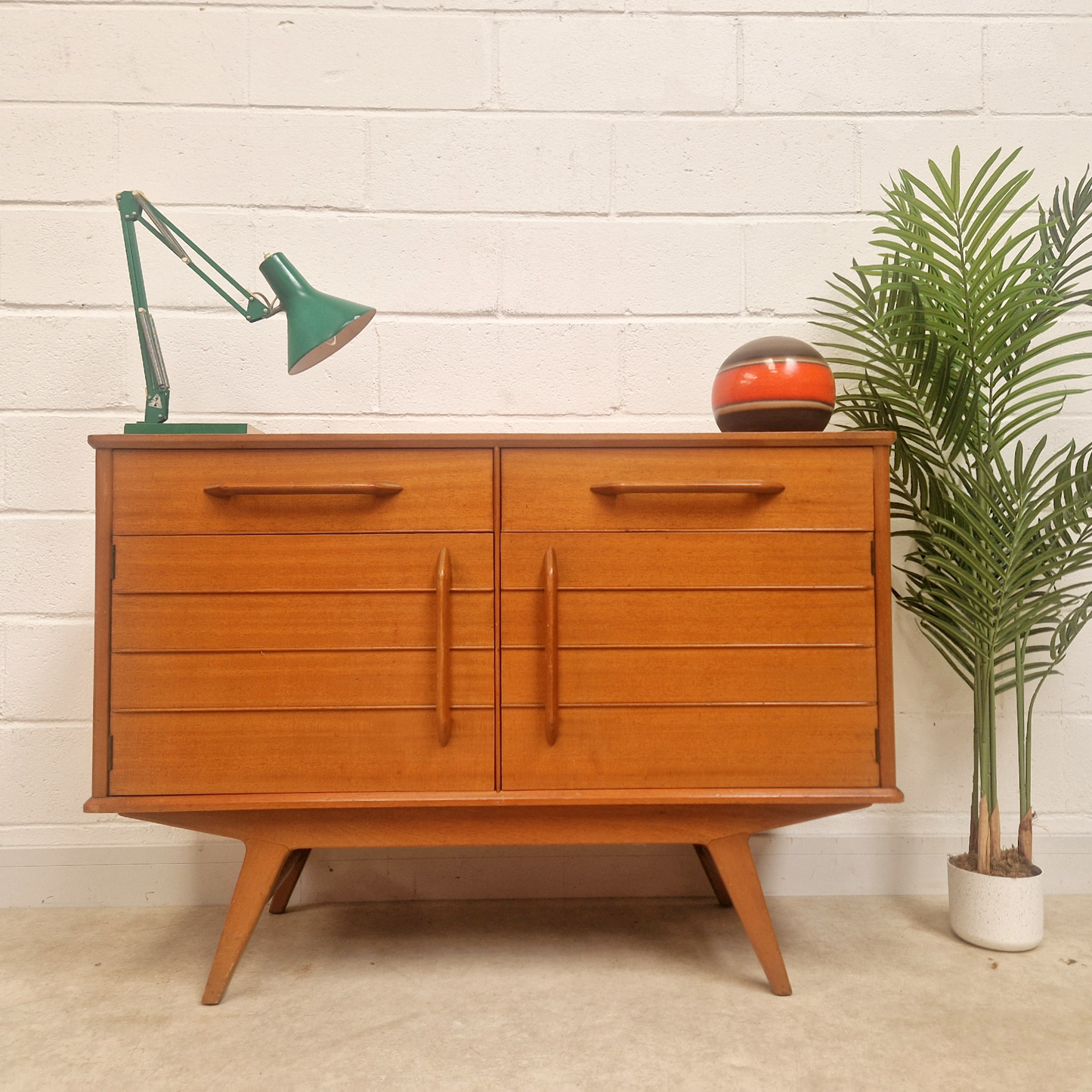 Rare G Plan Redford Vintage Mid Century Light Teak 1950s Sideboard Buffet Credenza