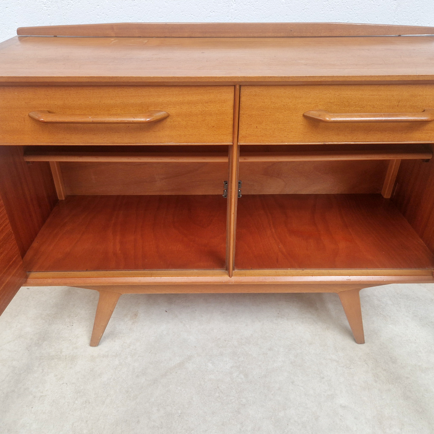 Rare G Plan Redford Vintage Mid Century Light Teak 1950s Sideboard Buffet Credenza