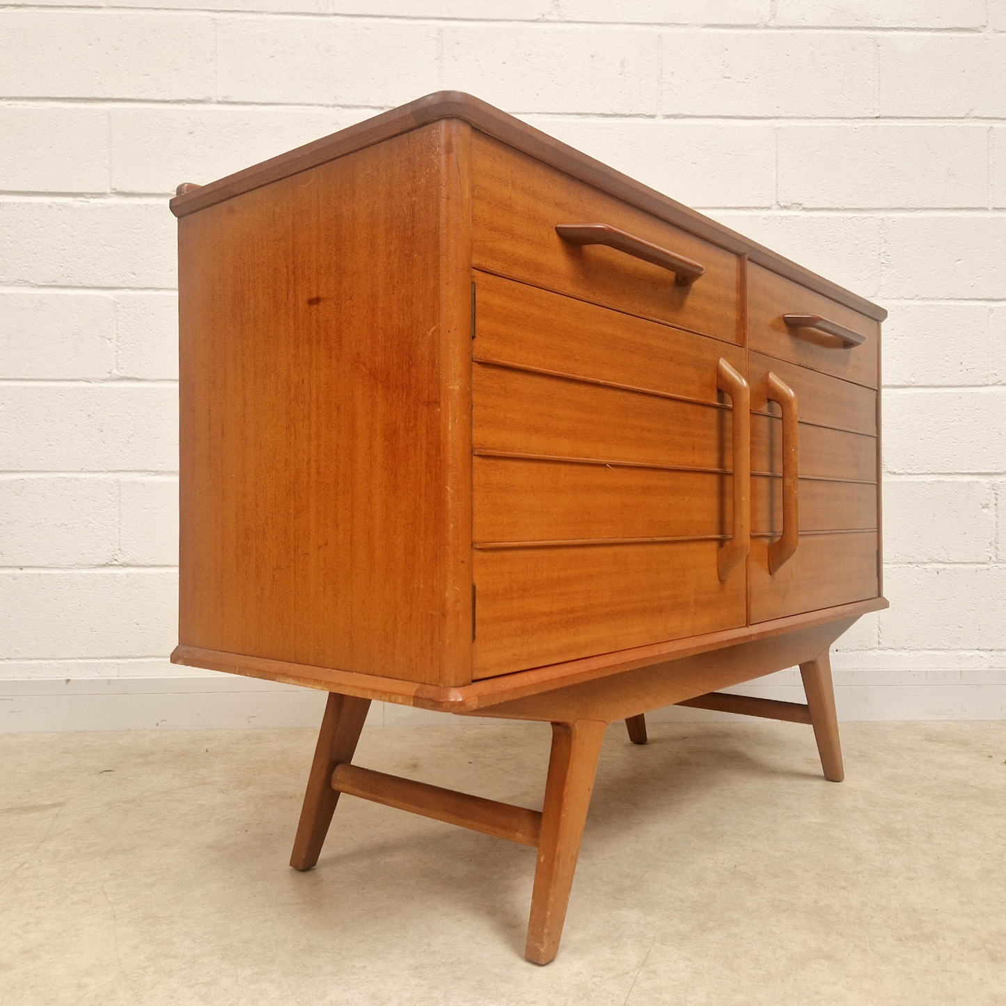 Rare G Plan Redford Vintage Mid Century Light Teak 1950s Sideboard Buffet Credenza