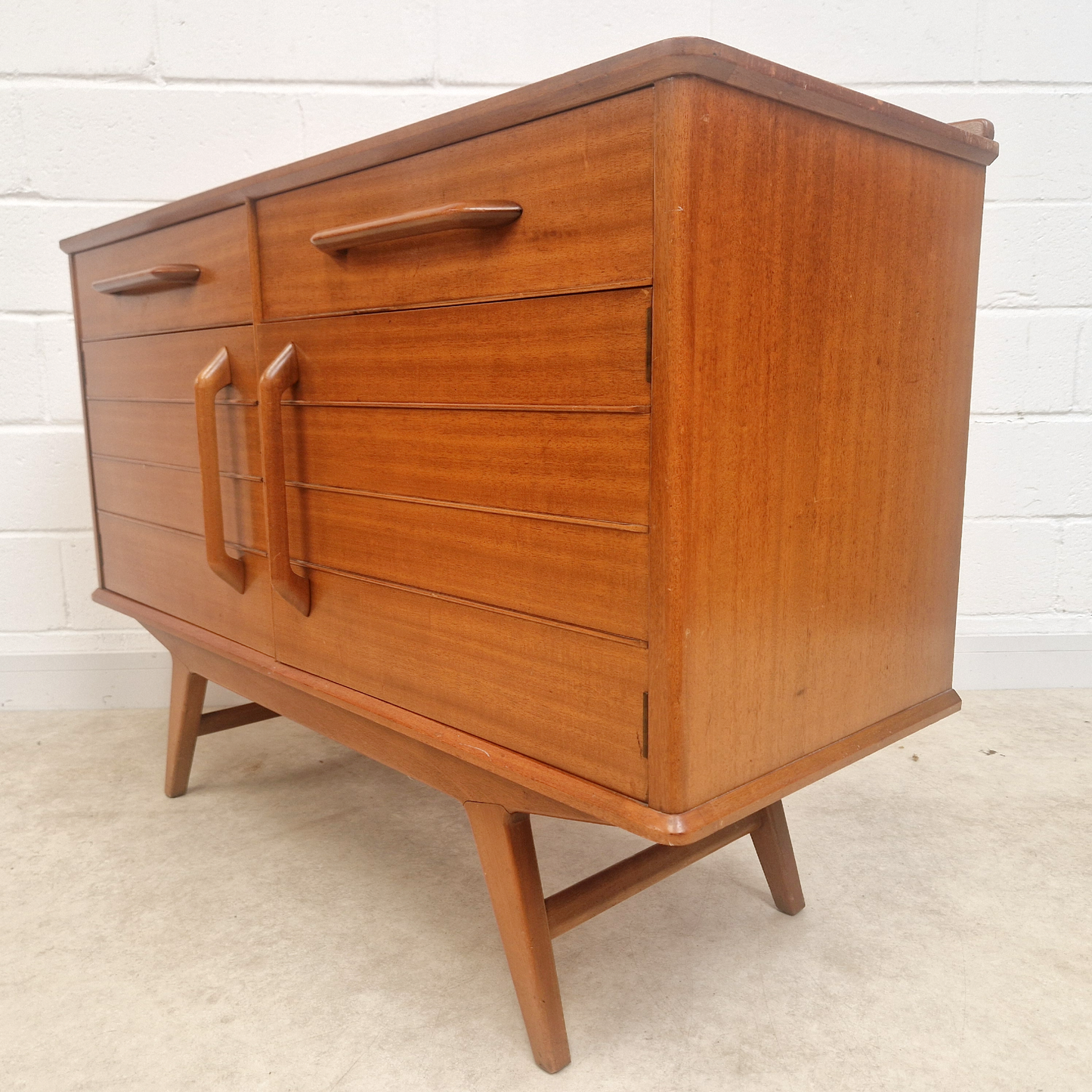 Rare G Plan Redford Vintage Mid Century Light Teak 1950s Sideboard Buffet Credenza