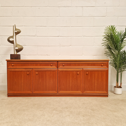 William Lawrence Vintage Mid Century Danish Design Long Sideboard LP Storage