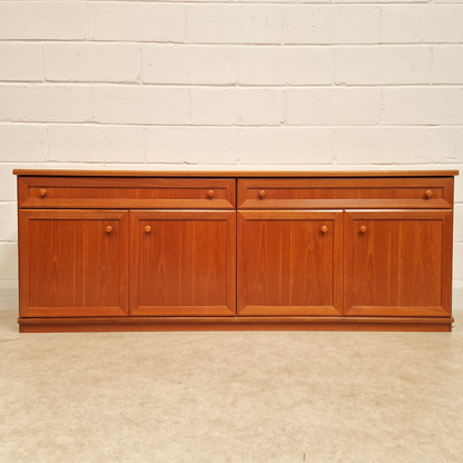 William Lawrence Vintage Mid Century Danish Design Long Sideboard LP Storage