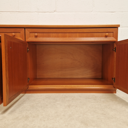 William Lawrence Vintage Mid Century Danish Design Long Sideboard LP Storage