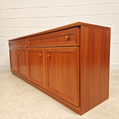 William Lawrence Vintage Mid Century Danish Design Long Sideboard LP Storage
