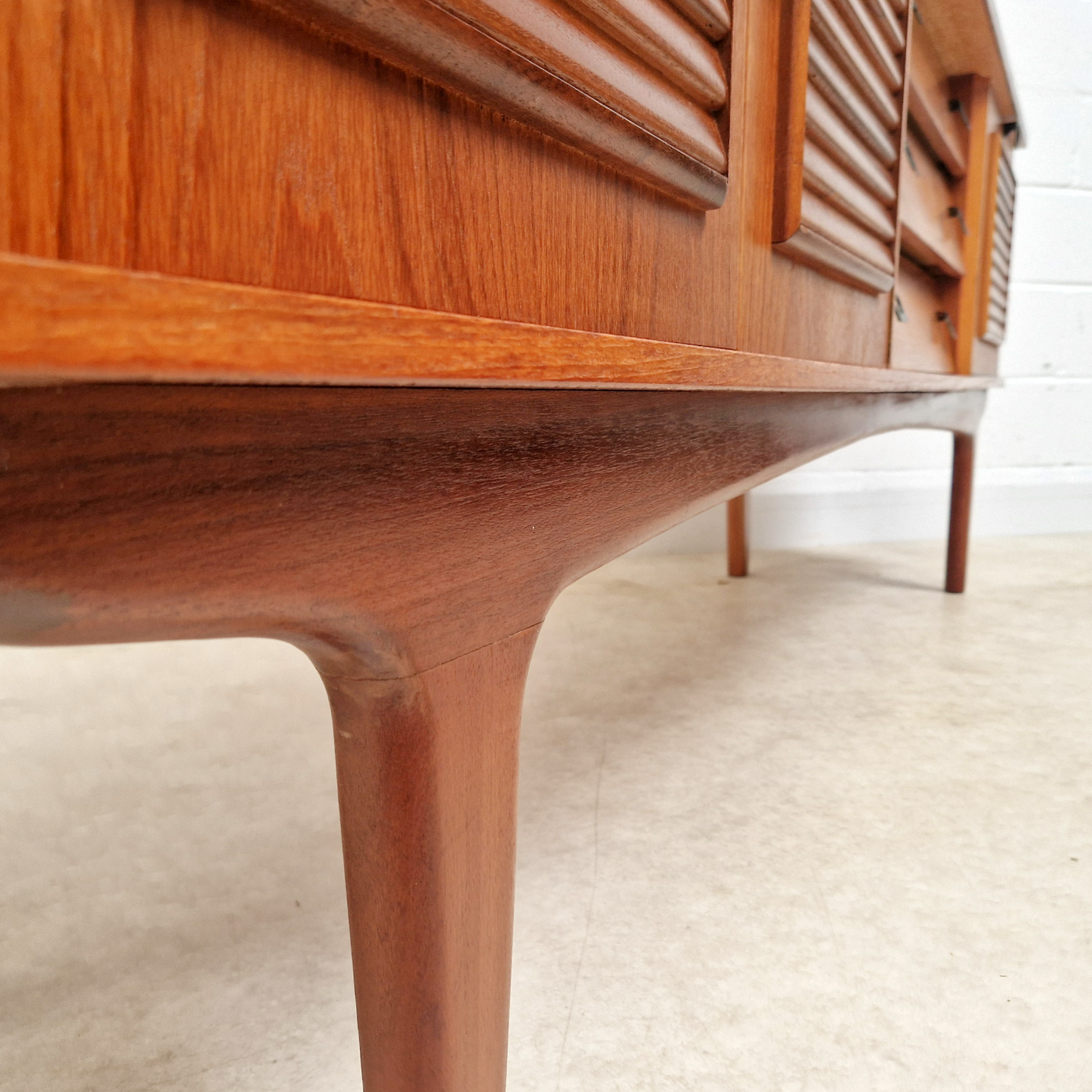 Portwood Vintage Mid Century Golden Teak 1960s Danish Design Sideboard Credenza