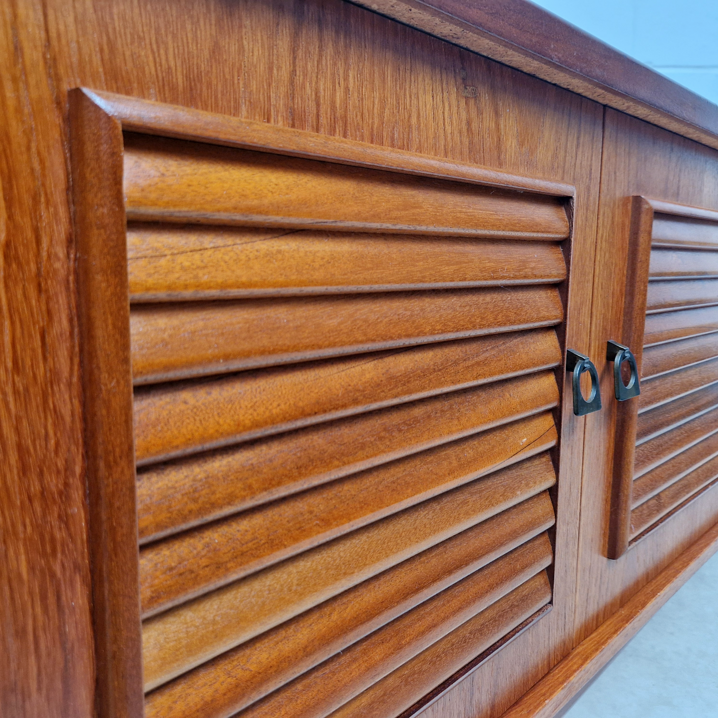 Portwood Vintage Mid Century Golden Teak 1960s Danish Design Sideboard Credenza