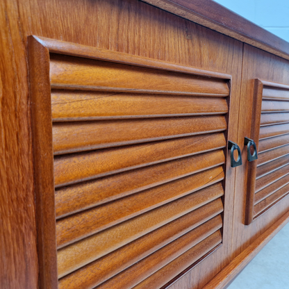 Portwood Vintage Mid Century Golden Teak 1960s Danish Design Sideboard Credenza