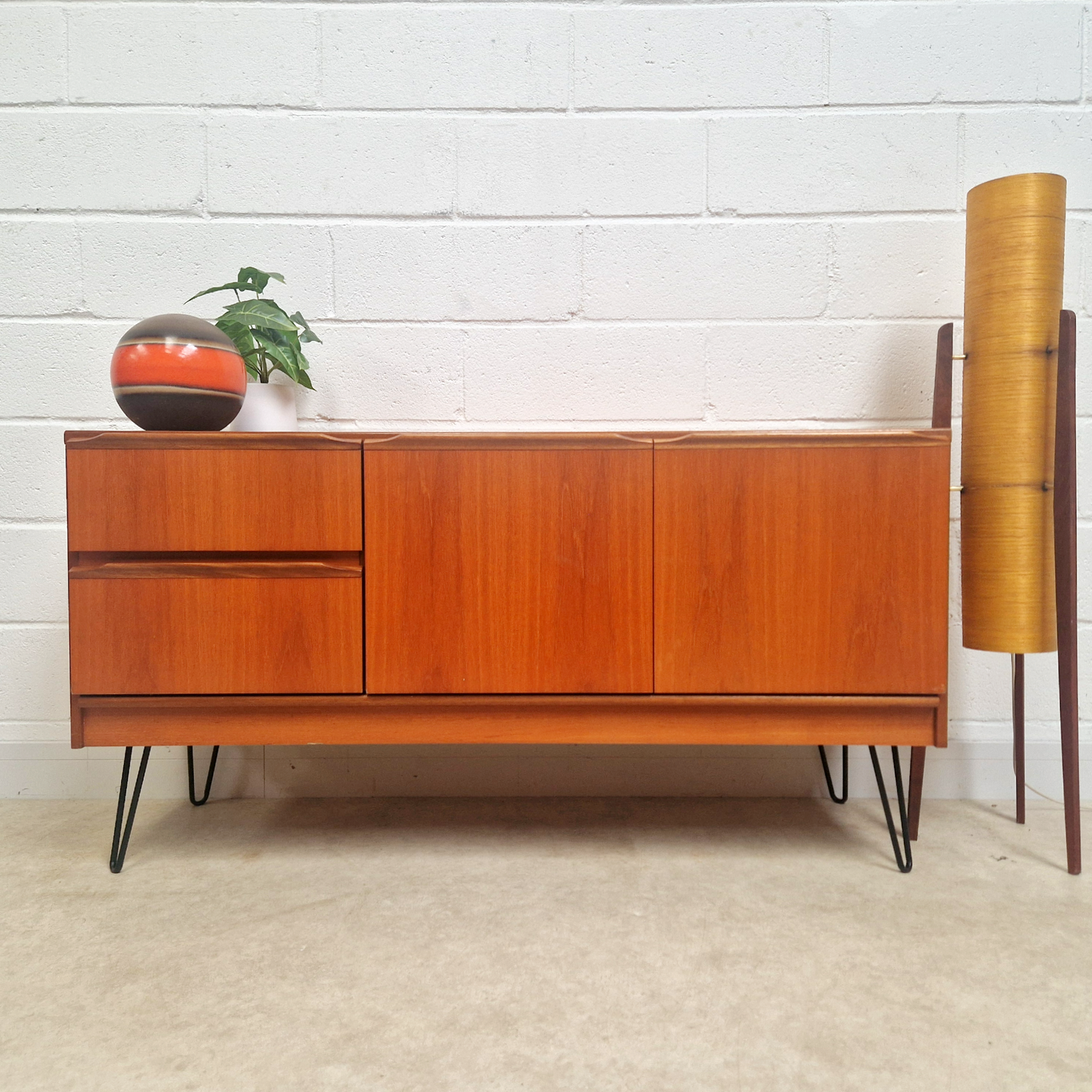 William Morris Vintage Golden Teak Mid Century Danish Design Sideboard