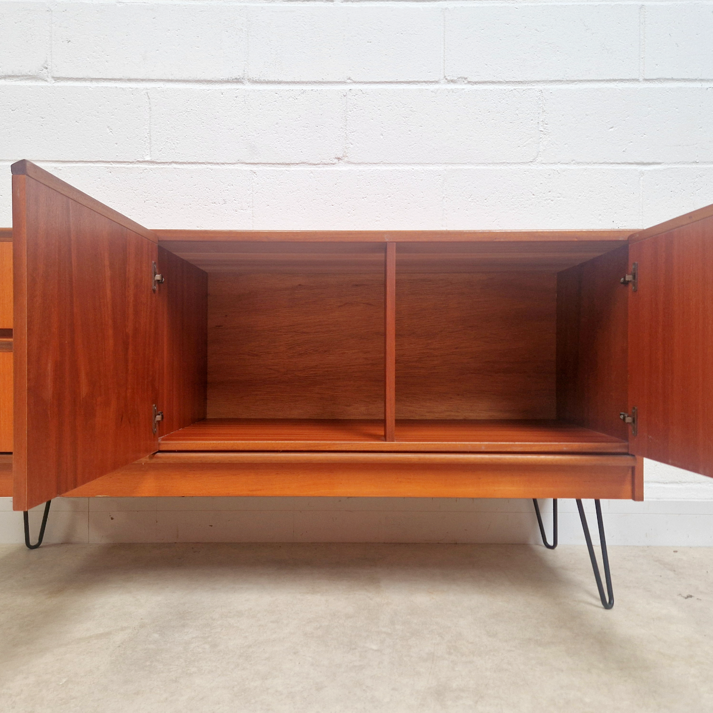 William Morris Vintage Golden Teak Mid Century Danish Design Sideboard