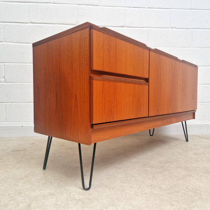 William Morris Vintage Golden Teak Mid Century Danish Design Sideboard