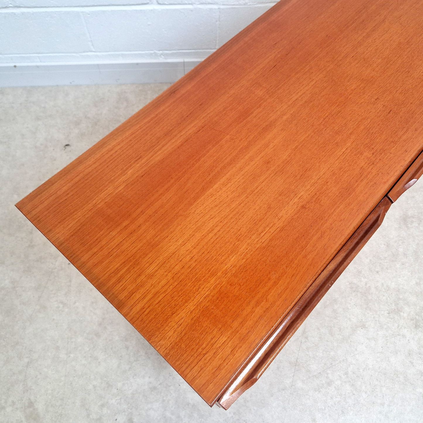 William Morris Vintage Golden Teak Mid Century Danish Design Sideboard