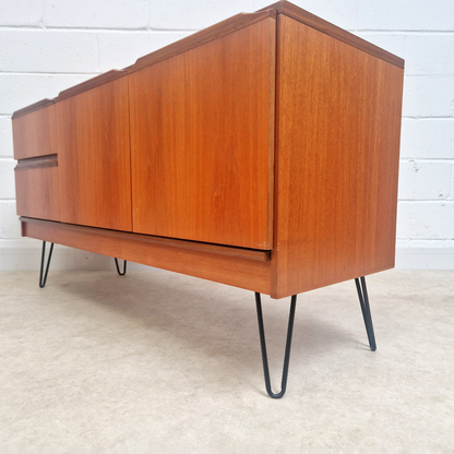 William Morris Vintage Golden Teak Mid Century Danish Design Sideboard