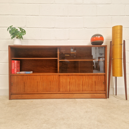 Herbert Gibbs Limited Edition Gold Signature Vintage Mid Century Slim Sideboard Bookcase