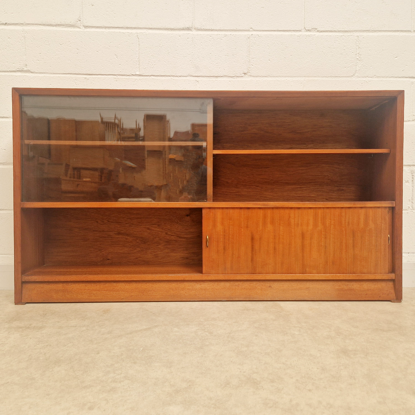 Herbert Gibbs Limited Edition Gold Signature Vintage Mid Century Slim Sideboard Bookcase