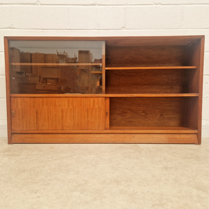 Herbert Gibbs Limited Edition Gold Signature Vintage Mid Century Slim Sideboard Bookcase