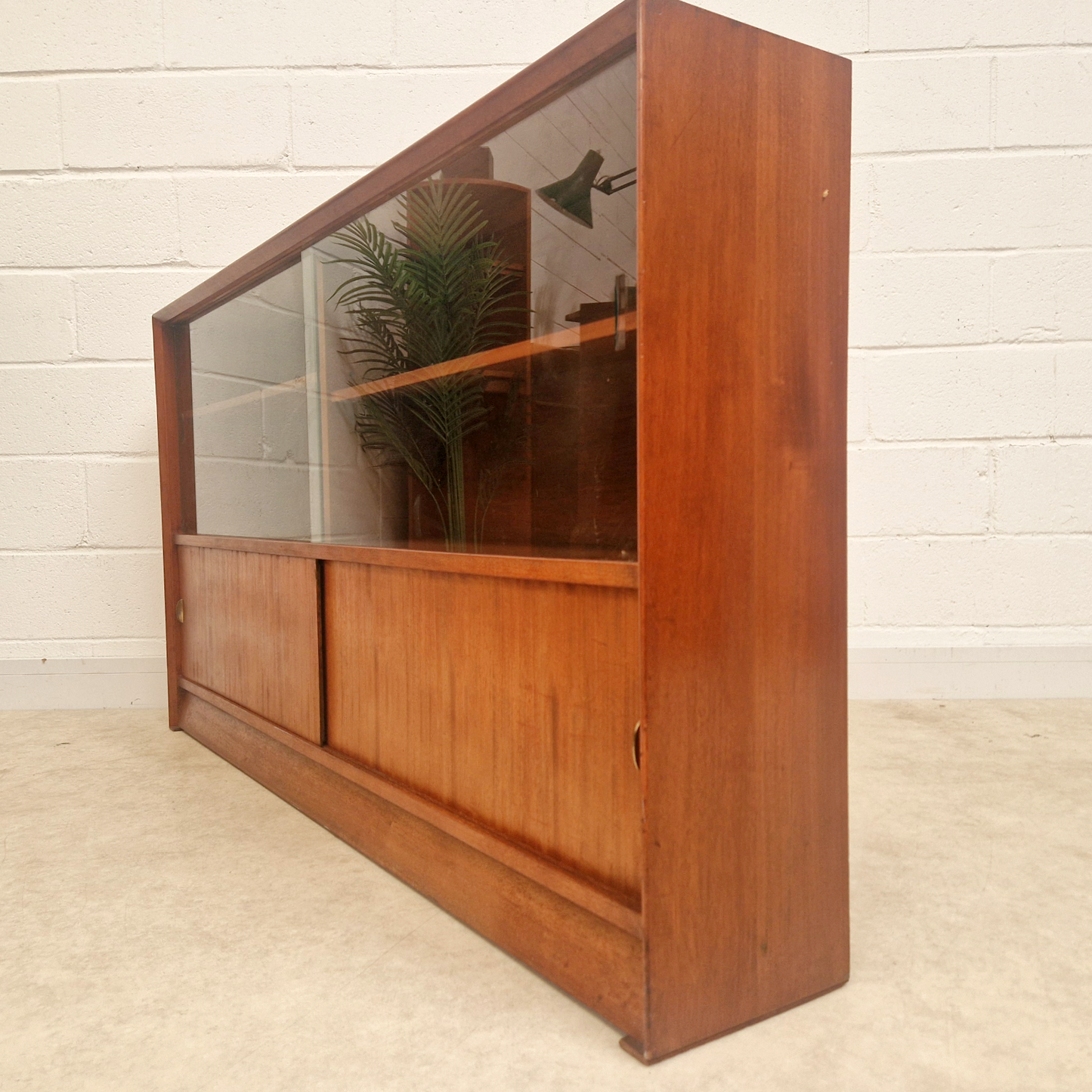 Herbert Gibbs Limited Edition Gold Signature Vintage Mid Century Slim Sideboard Bookcase