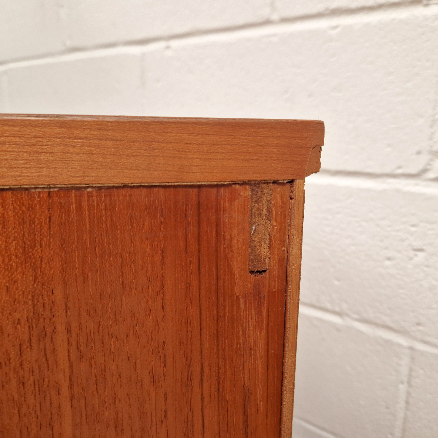 White & Newton Vintage Mid Century Danish Design Tallboy Chest of Drawers & Bedside Cabinet Set