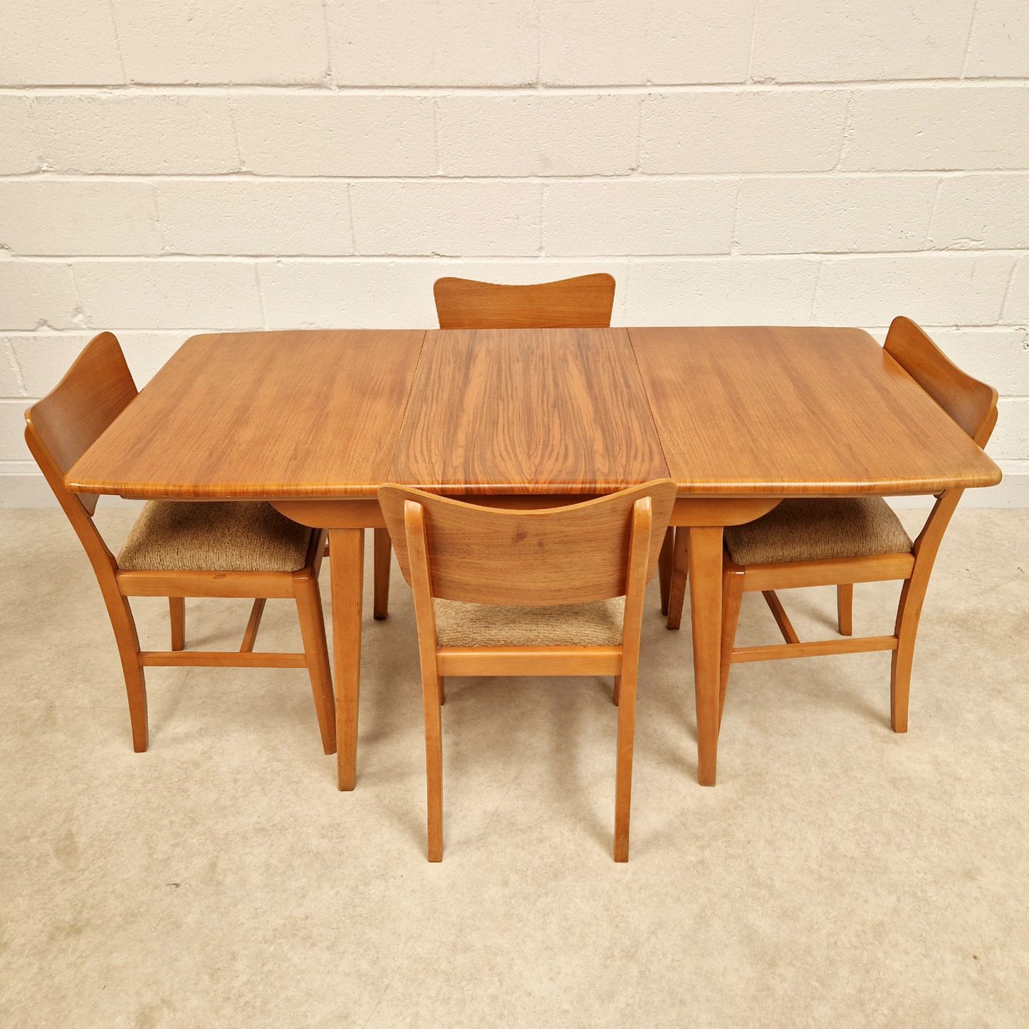 Nathan Vintage Mid Century Danish Design Extending Table & Chair Dining Set