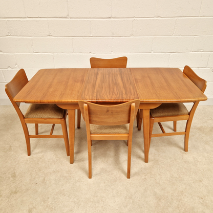 Nathan Vintage Mid Century Danish Design Extending Table & Chair Dining Set