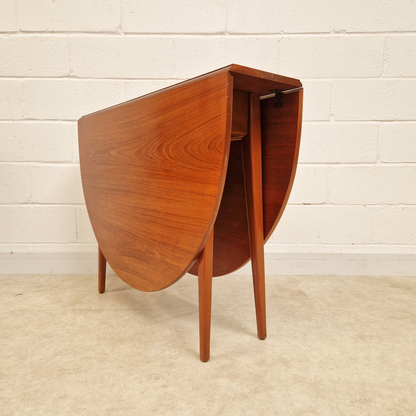 Vintage Mid Century Teak Danish Design Drop Leaf Dining Table PG281