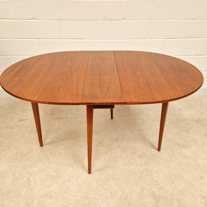 Vintage Mid Century Teak Danish Design Drop Leaf Dining Table PG281
