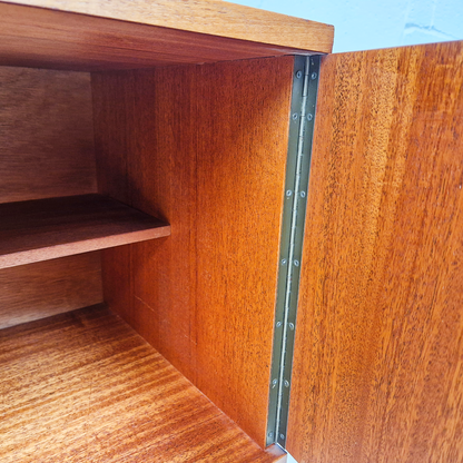 Avalon Vintage 1960s Danish Medium Teak Design Long John Sideboard Buffet Credenza
