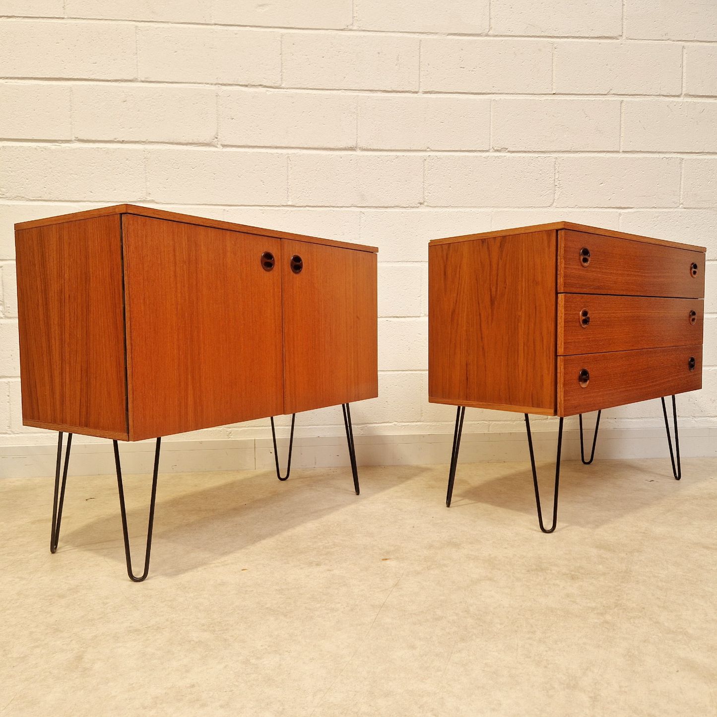 Vintage Mid Century Danish Design Medium Teak Modular Sideboard Cabinet