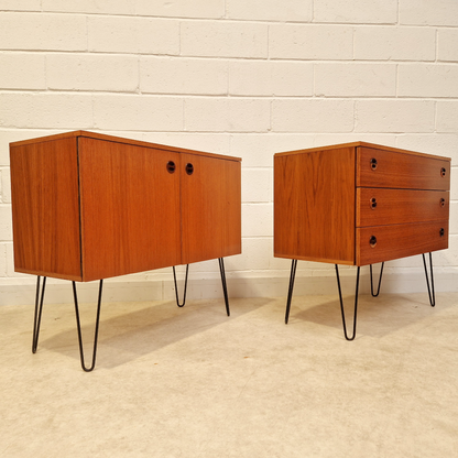 Vintage Mid Century Danish Design Medium Teak Modular Sideboard Cabinet