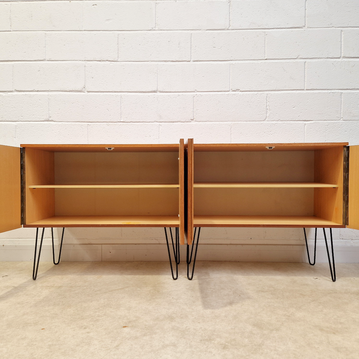 Vintage Mid Century Danish Design Medium Teak Modular Sideboard Cabinet LP Storage