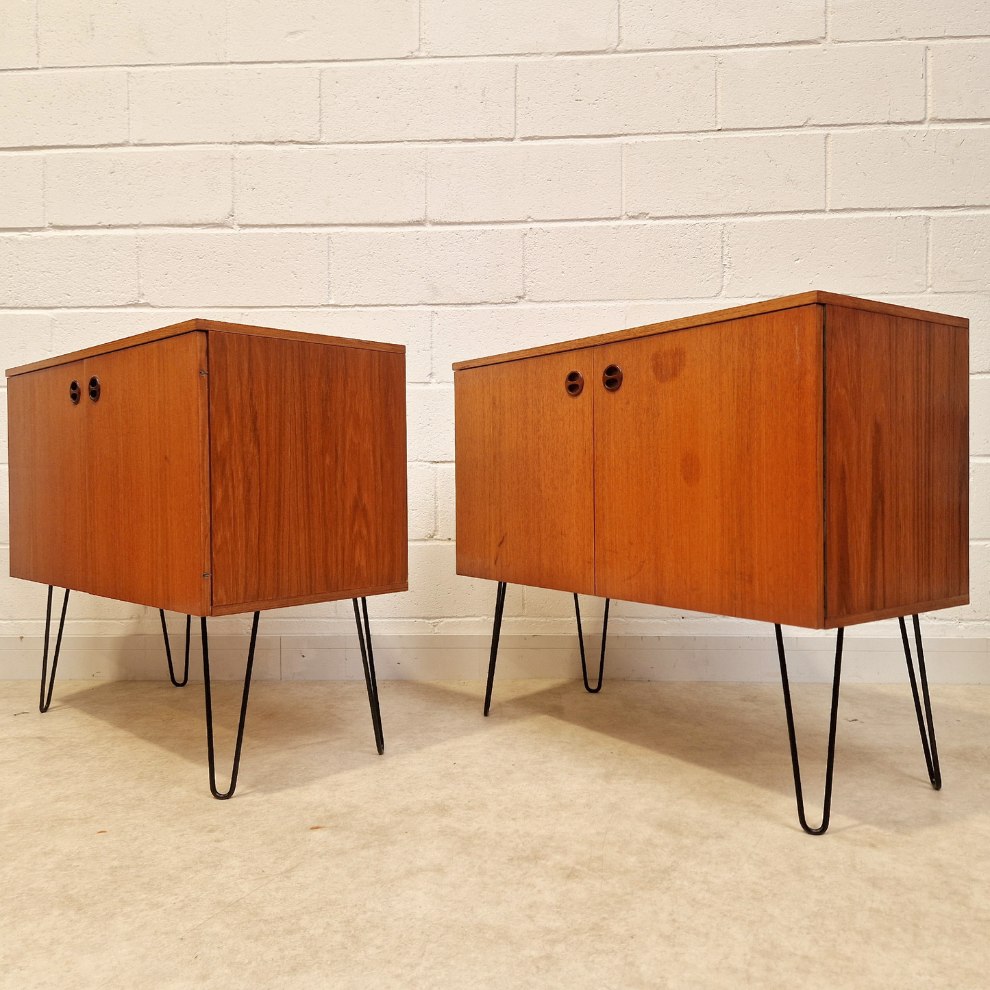 Vintage Mid Century Danish Design Medium Teak Modular Sideboard Cabinet LP Storage