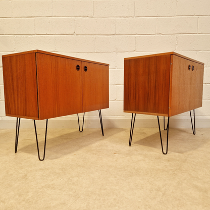 Vintage Mid Century Danish Design Medium Teak Modular Sideboard Cabinet LP Storage