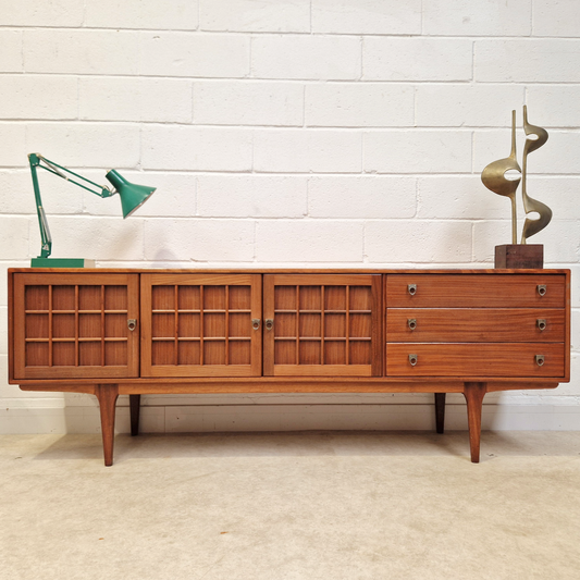 John Herbert For Younger Vintage Mid Century Danish Design Long John Sideboard Buffet Credenza