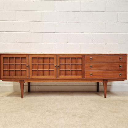 John Herbert For Younger Vintage Mid Century Danish Design Long John Sideboard Buffet Credenza