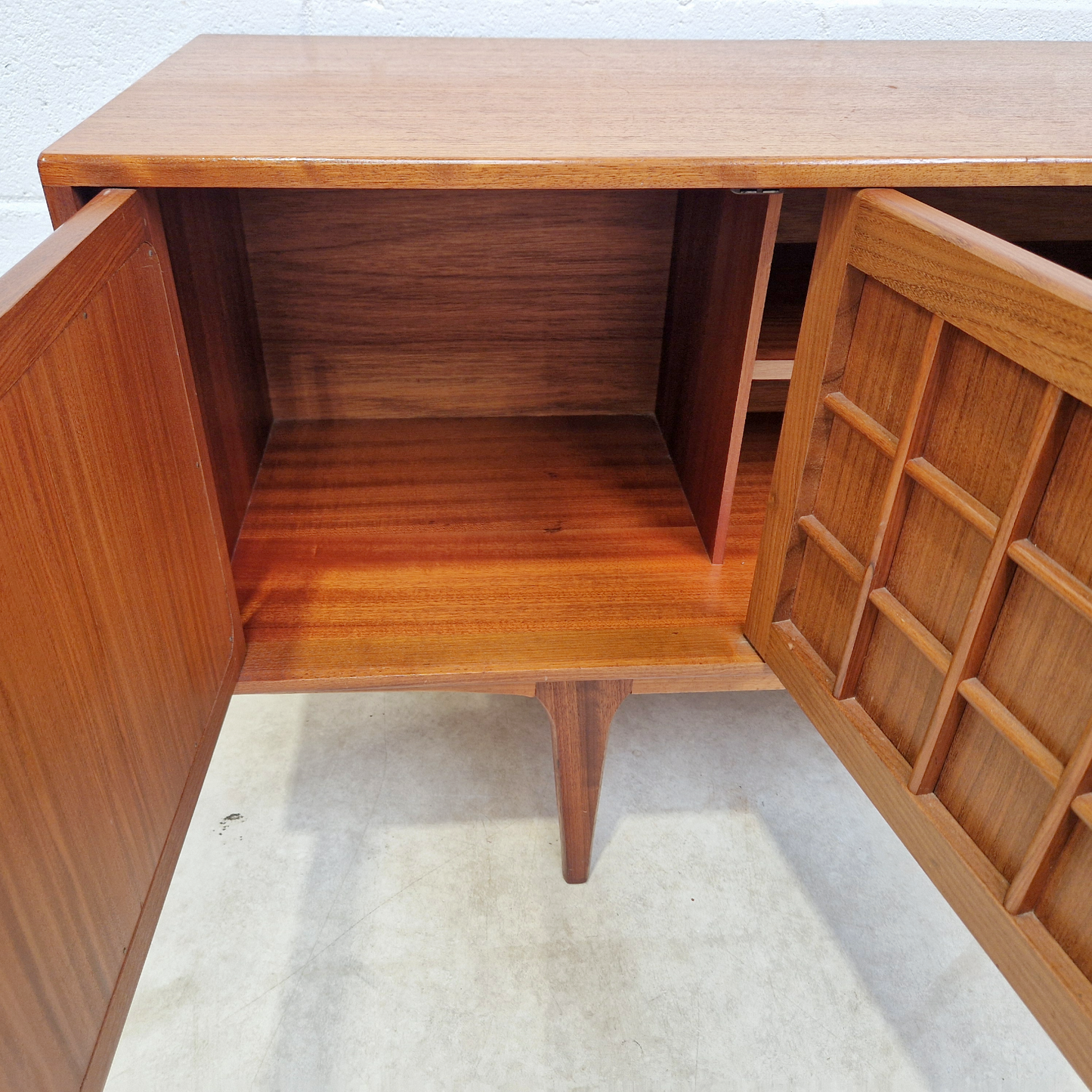 John Herbert For Younger Vintage Mid Century Danish Design Long John Sideboard Buffet Credenza