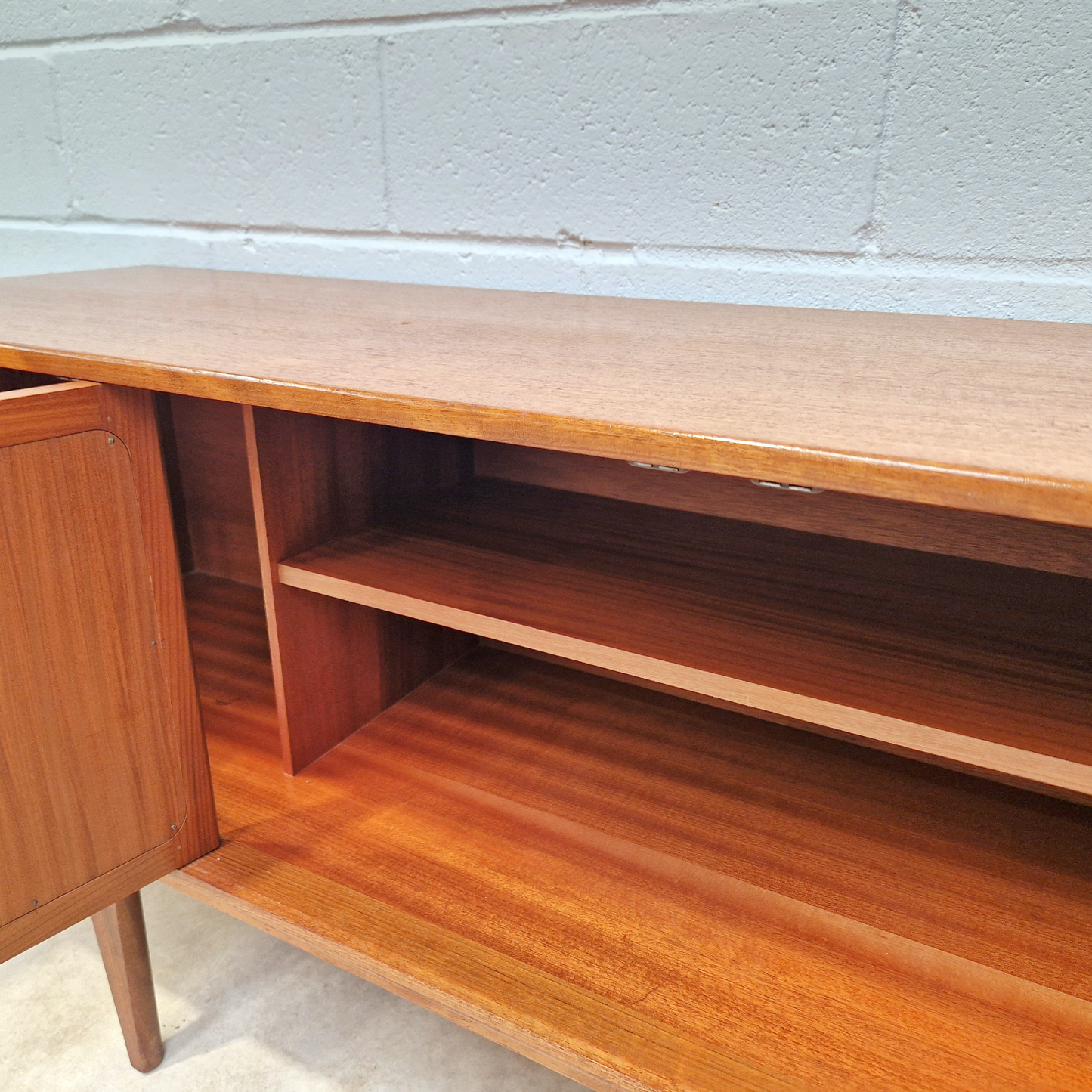 John Herbert For Younger Vintage Mid Century Danish Design Long John Sideboard Buffet Credenza