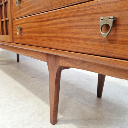 John Herbert For Younger Vintage Mid Century Danish Design Long John Sideboard Buffet Credenza