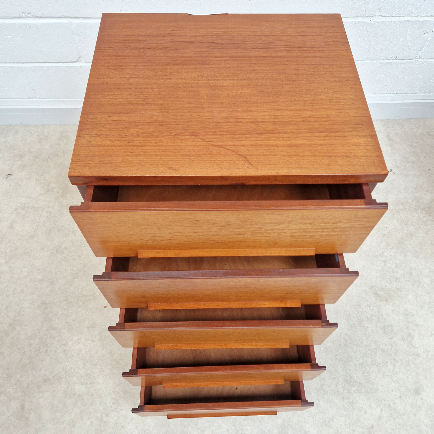 White & Newton Vintage Mid Century Danish Design Tallboy Chest of Drawers