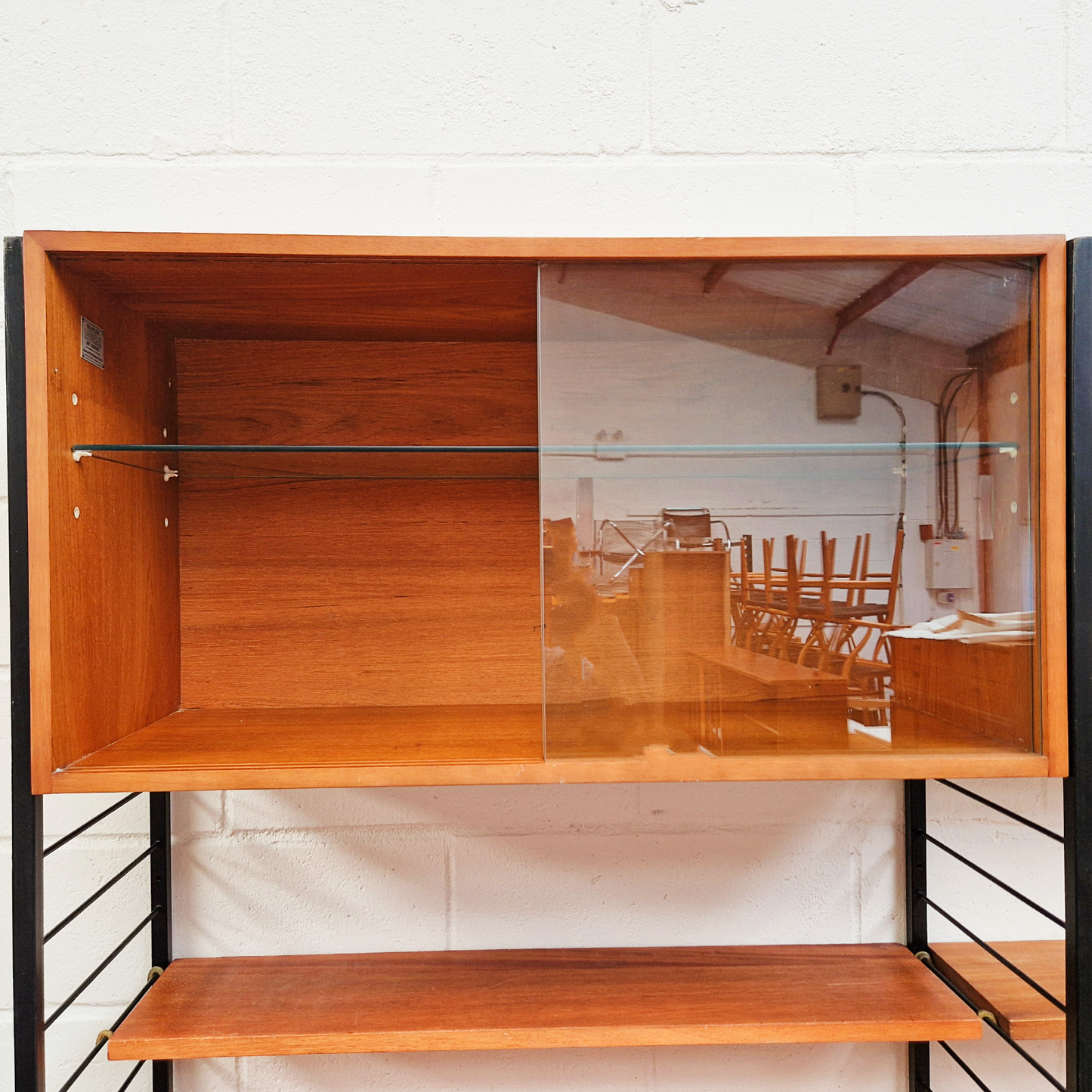 Robert Heal for Heal's Staples Ladderax Vintage 1960s Mid Century 2 Bay Danish Design Cabinet Sideboard